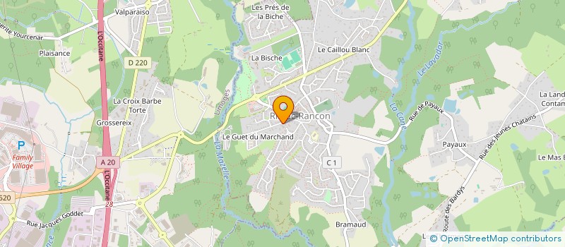 localisation de l'entreprise LNH à RILHAC-RANCON