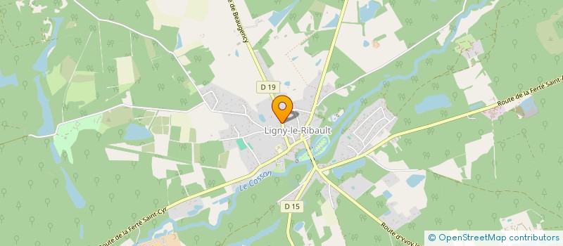 localisation de l'entreprise LNH45 à LIGNY-LE-RIBAULT