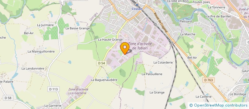 localisation de l'entreprise LNHM  CLISSON