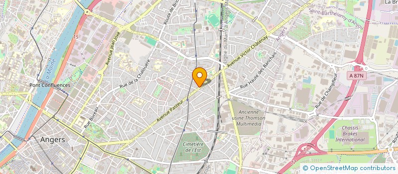 localisation de l'entreprise LNI 49 à ANGERS