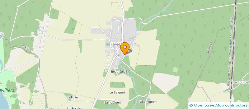 localisation de l'entreprise LNI SERVICES à FAVIERES
