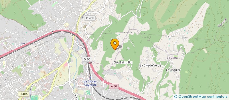 localisation de l'entreprise LNIMMO à CEYRESTE