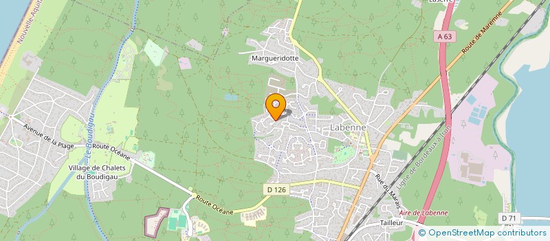 localisation de l'entreprise LNJ DEVELOPPEMENT à LABENNE