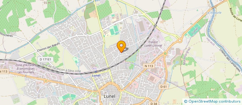 localisation de l'entreprise LNJ INVEST  LUNEL