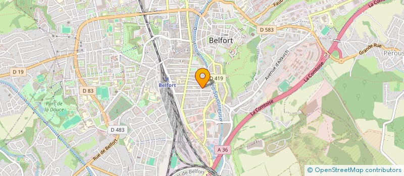 localisation de l'entreprise LNJCR  BELFORT