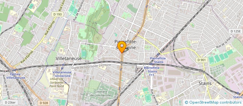 localisation de l'entreprise LNK  PIERREFITTE-SUR-SEINE