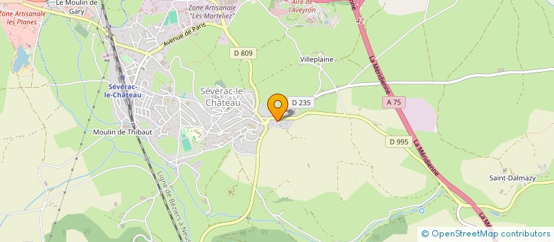 localisation de l'entreprise LNK GINISTY  SEVERAC D'AVEYRON