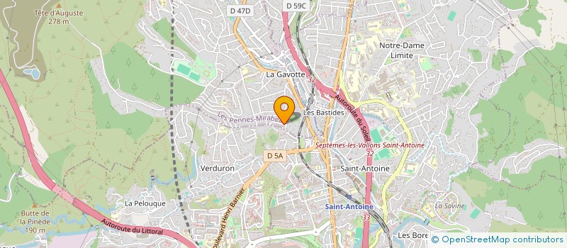 localisation de l'entreprise LNK PRODUCTION à LES PENNES-MIRABEAU