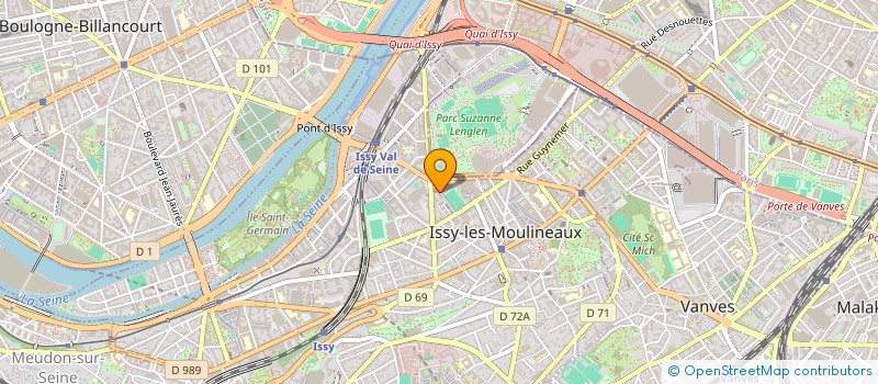 localisation de l'entreprise LNKA SYSTEMES à ISSY-LES-MOULINEAUX