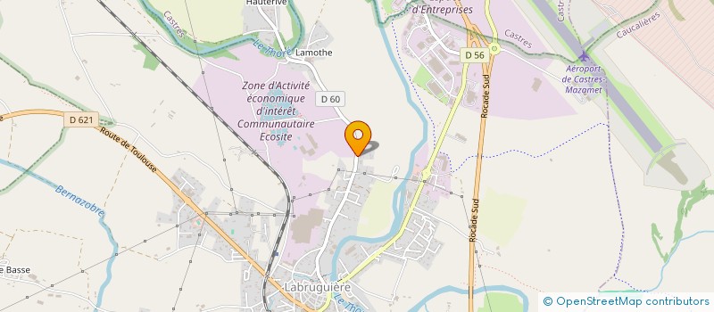 localisation de l'entreprise LNLE  LABRUGUIERE