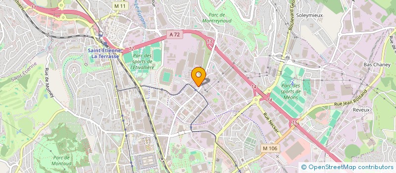 localisation de l'entreprise LNM  SAINT-ETIENNE