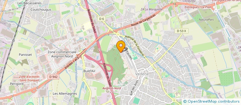 localisation de l'entreprise LNM GESTION  VEDENE