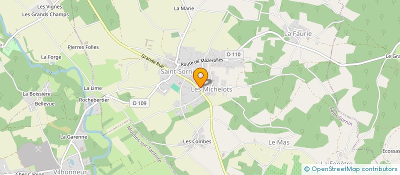 localisation de l'entreprise LNMA à SAINT-SORNIN
