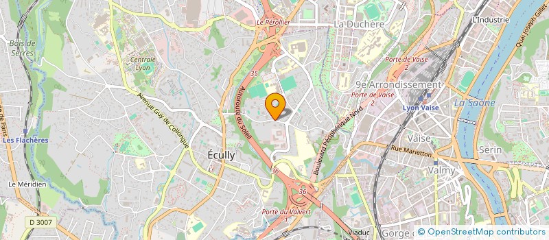 localisation de l'entreprise LNMP DECHELETTE  ECULLY