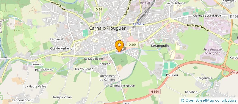 localisation de l'entreprise LNP à CARHAIX-PLOUGUER