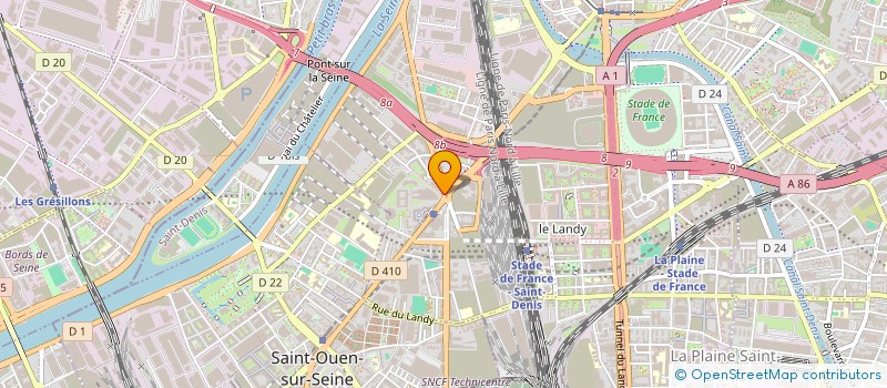 localisation de l'entreprise LNP PRODUCTION  PARIS