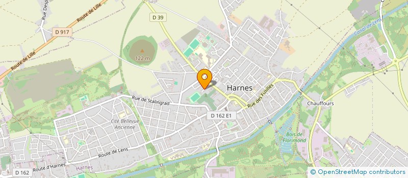 localisation de l'entreprise LNQG-IMMO  HARNES