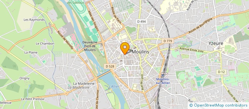 localisation de l'entreprise LNR à MOULINS