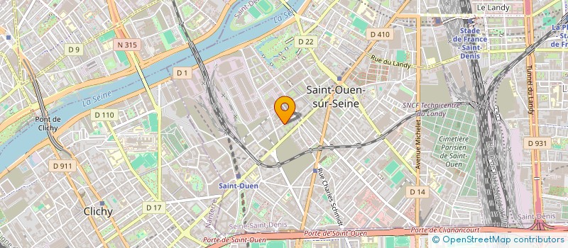 localisation de l'entreprise LNRD.HVC à SAINT-OUEN-SUR-SEINE