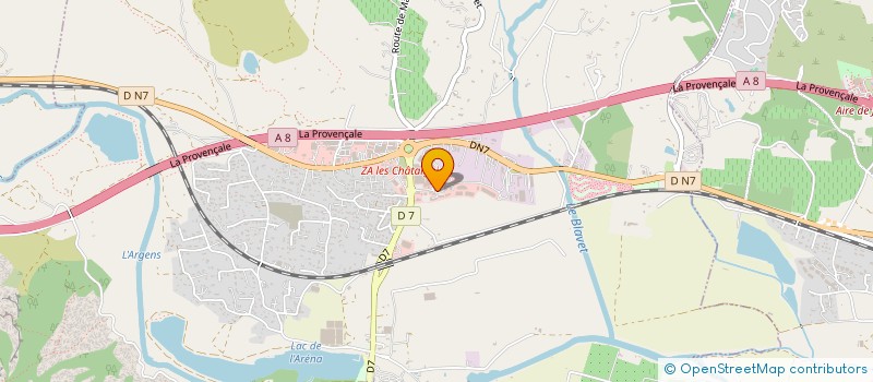 localisation de l'entreprise LNROC  ROQUEBRUNE-SUR-ARGENS