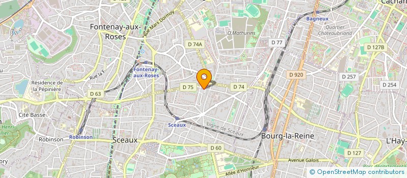 localisation de l'entreprise LNS à SCEAUX