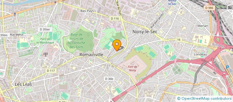 localisation de l'entreprise LNTR FORMATION à NOISY-LE-SEC
