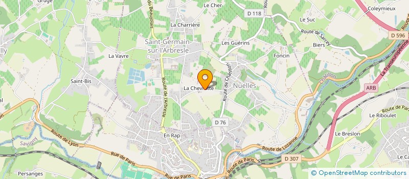 localisation de l'entreprise LNV  SAINT GERMAIN NUELLES