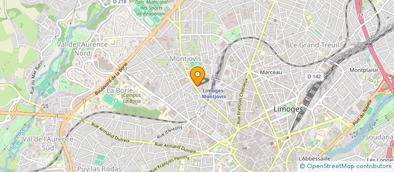 localisation de l'entreprise LO à LIMOGES