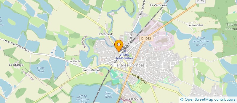 localisation de l'entreprise LO'BEN BAR à VILLARS-LES-DOMBES