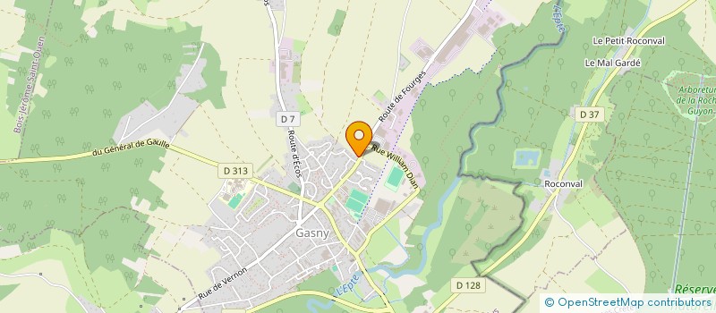 localisation de l'entreprise LO'BENNE  GASNY