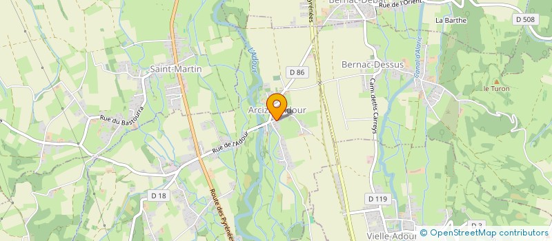 localisation de l'entreprise LO CASAU DE FLOR  ARCIZAC-ADOUR