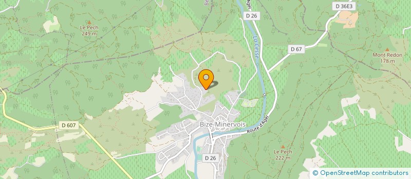 localisation de l'entreprise LO CASTANHIER  BIZE-MINERVOIS