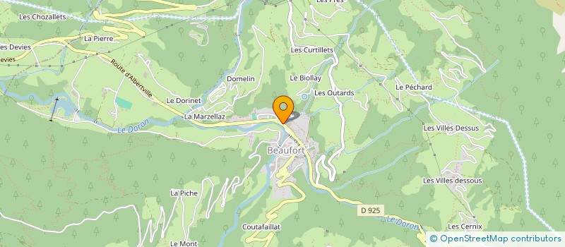 localisation de l'entreprise LO CAVIN à BEAUFORT