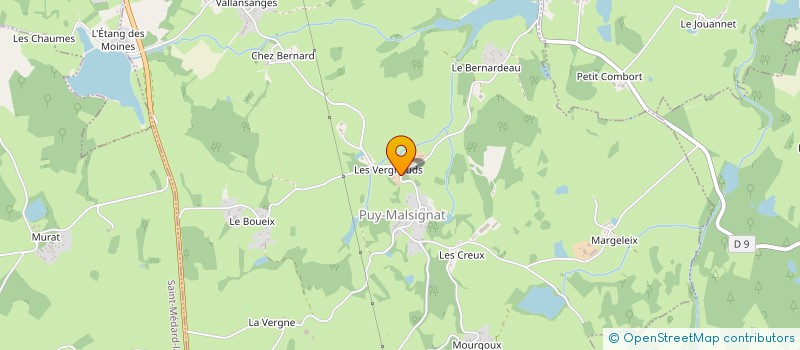 localisation de l'entreprise LO DANSEUS DE JEAN DO BOEIX à PUY-MALSIGNAT