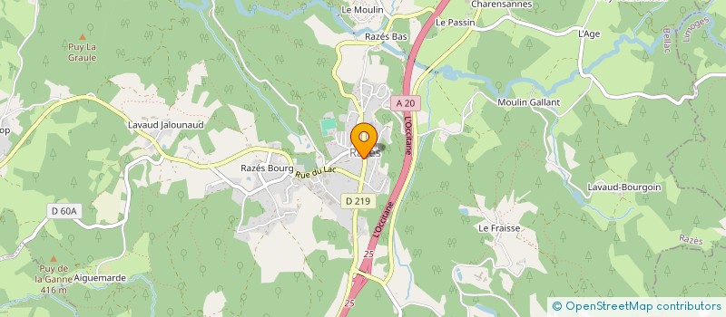 localisation de l'entreprise LO ENEZET à RAZES