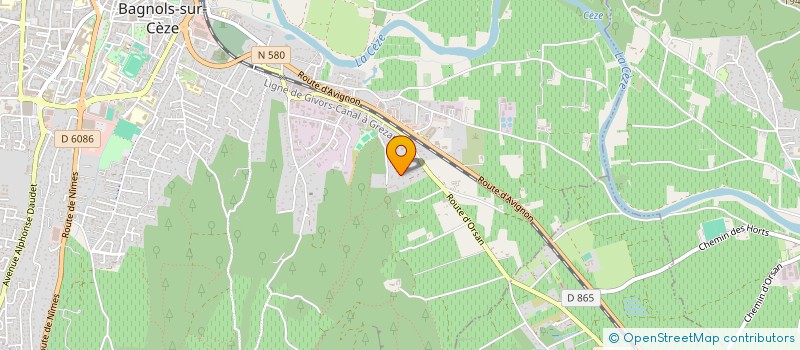 localisation de l'entreprise LO KRISTHEMAT  BAGNOLS-SUR-CEZE