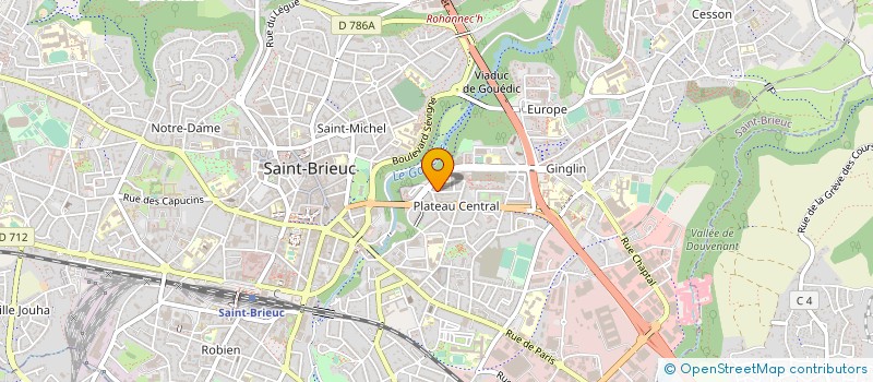 localisation de l'entreprise LO MONACO INVEST à SAINT-BRIEUC