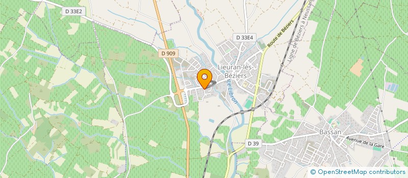 localisation de l'entreprise LO PEYRAL  LIEURAN-LES-BEZIERS