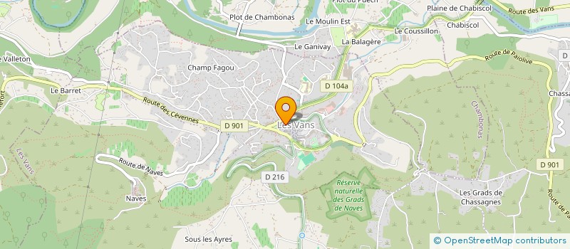 localisation de l'entreprise LO PICHOT JAZZ-CLUB DE LA CARRIERA DREITA à LES VANS