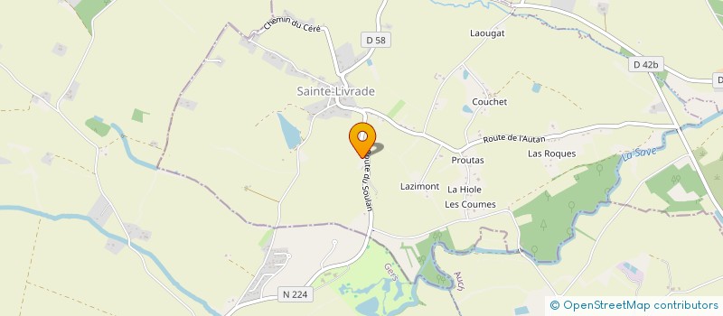 localisation de l'entreprise LO PITEY à SAINTE-LIVRADE