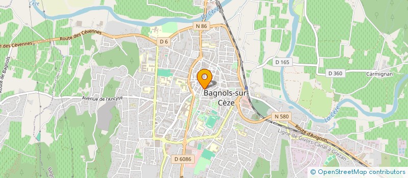 localisation de l'entreprise LO REGRELH OCCITAN  BAGNOLS-SUR-CEZE