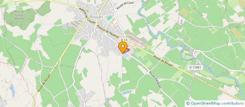 localisation de l'entreprise LO ROUMEGAIRE SCM  ROUJAN