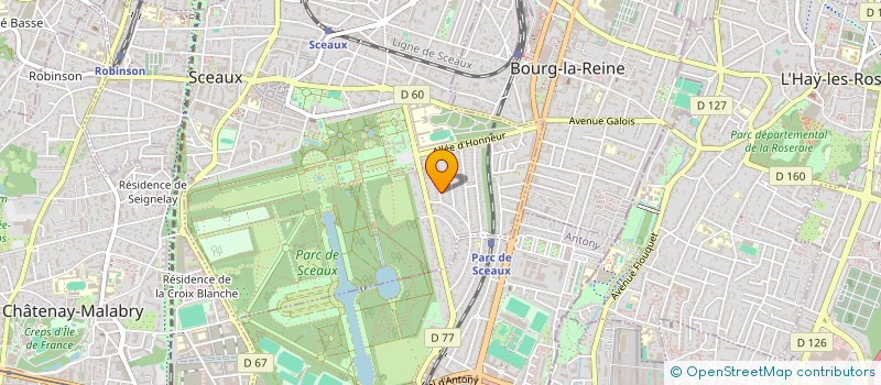 localisation de l'entreprise LO & V à SCEAUX
