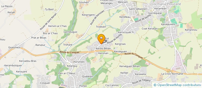 localisation de l'entreprise LO2C IMMO  LOCMARIA-PLOUZANE