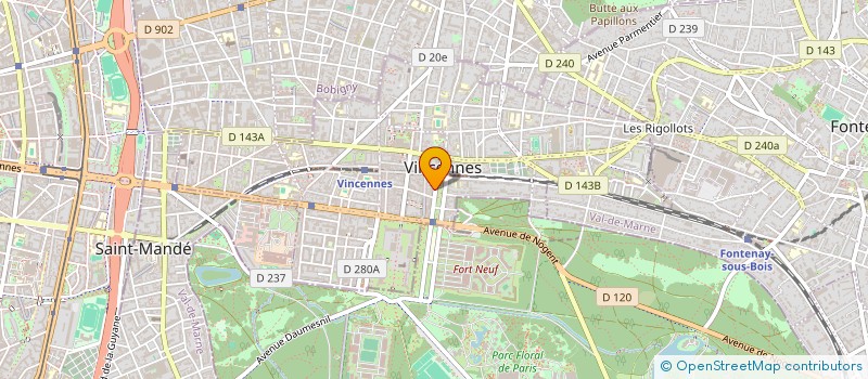 localisation de l'entreprise LOA à VINCENNES