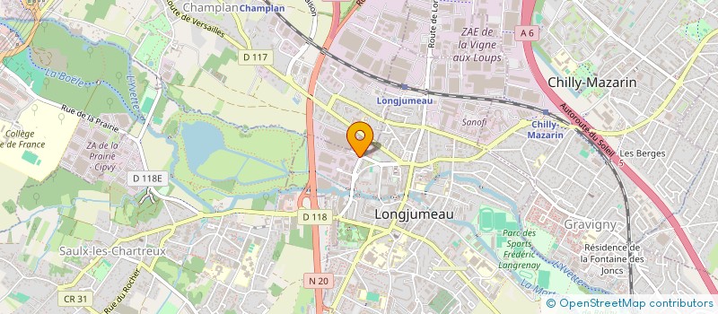 localisation de l'entreprise LOAD NFT à LONGJUMEAU