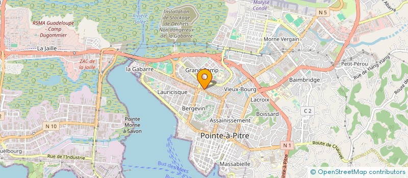 localisation de l'entreprise LOAJU2  LES ABYMES