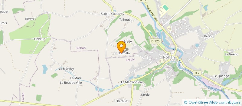 localisation de l'entreprise LOALCE  ROHAN