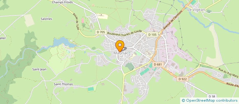 localisation de l'entreprise LOAN ASSOCIES à MAURIAC