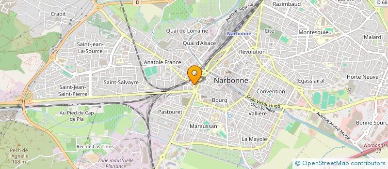 localisation de l'entreprise LOANAM à NARBONNE
